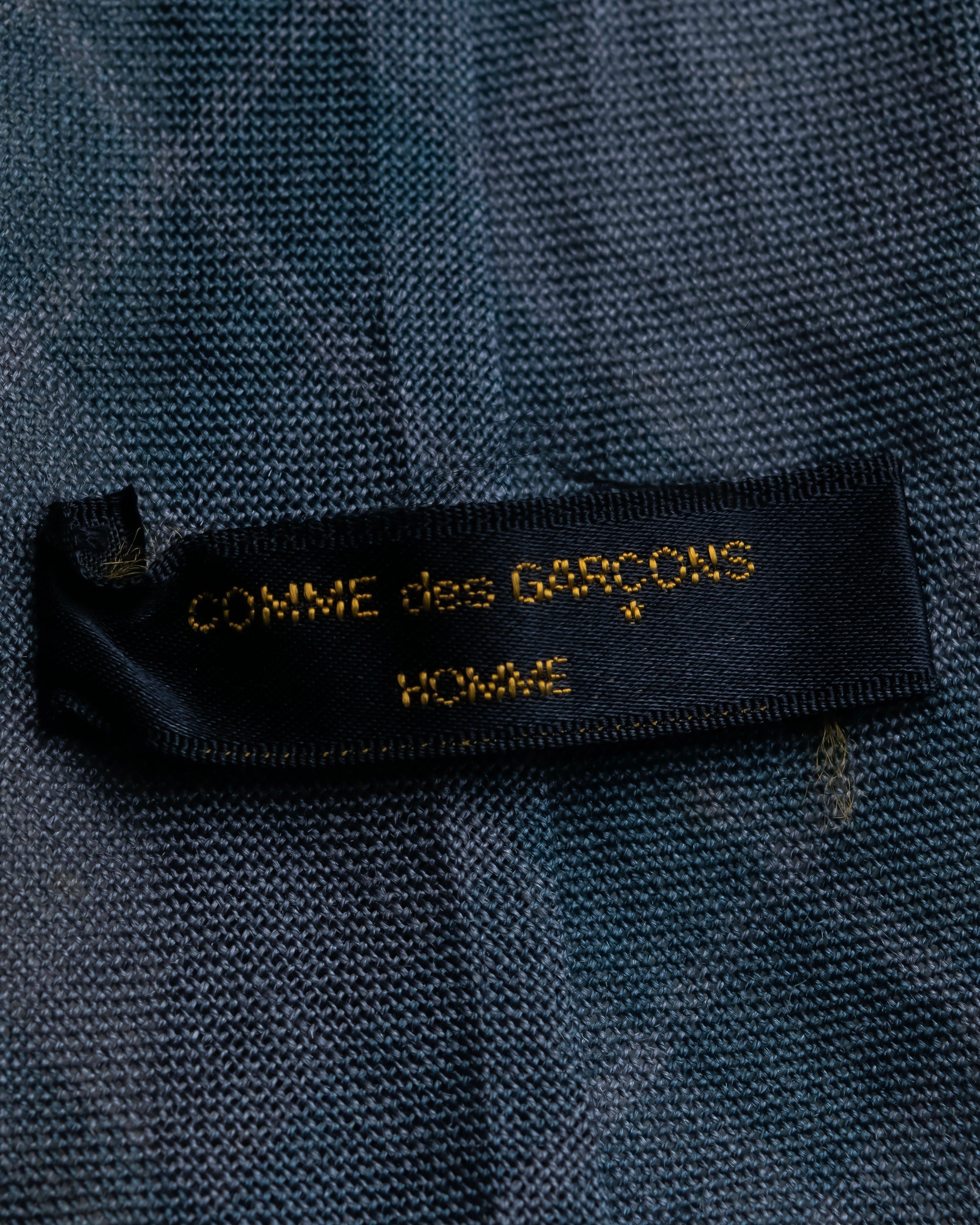 "COMME des GARCONS HOMME" Argyle check sheer necktie