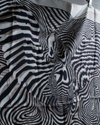 "HERMES" Zebra abstract print Carre 90 silk scarf