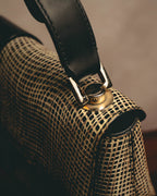 "Salvatore Ferragamo" Crocodile embossed Gancini shoulder bag