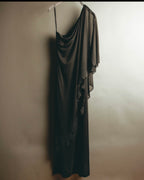 "RAMPAGE" 90's-00's Beaded one shoulder maxi dress