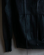 "sacai" Wig design sheer hooded pullover