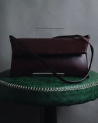 "JIL SANDER" 2018- Minimal Folded leather pochette bag