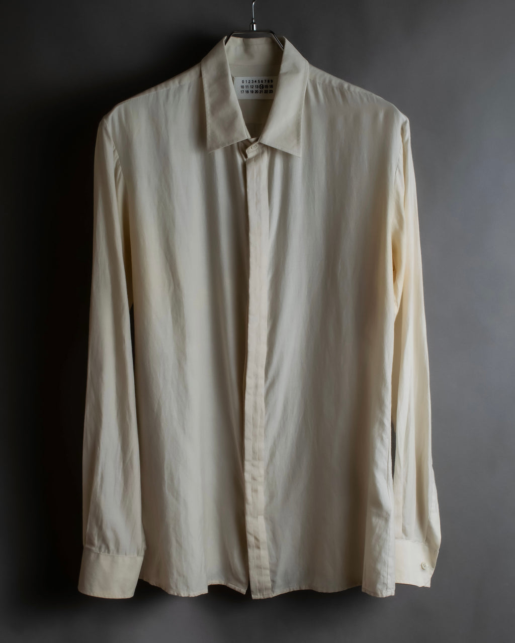 "Maison Martin Margiela" 2010SS triple layer folded fly front shirt
