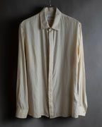 "Maison Martin Margiela" 2010SS triple layer folded fly front shirt