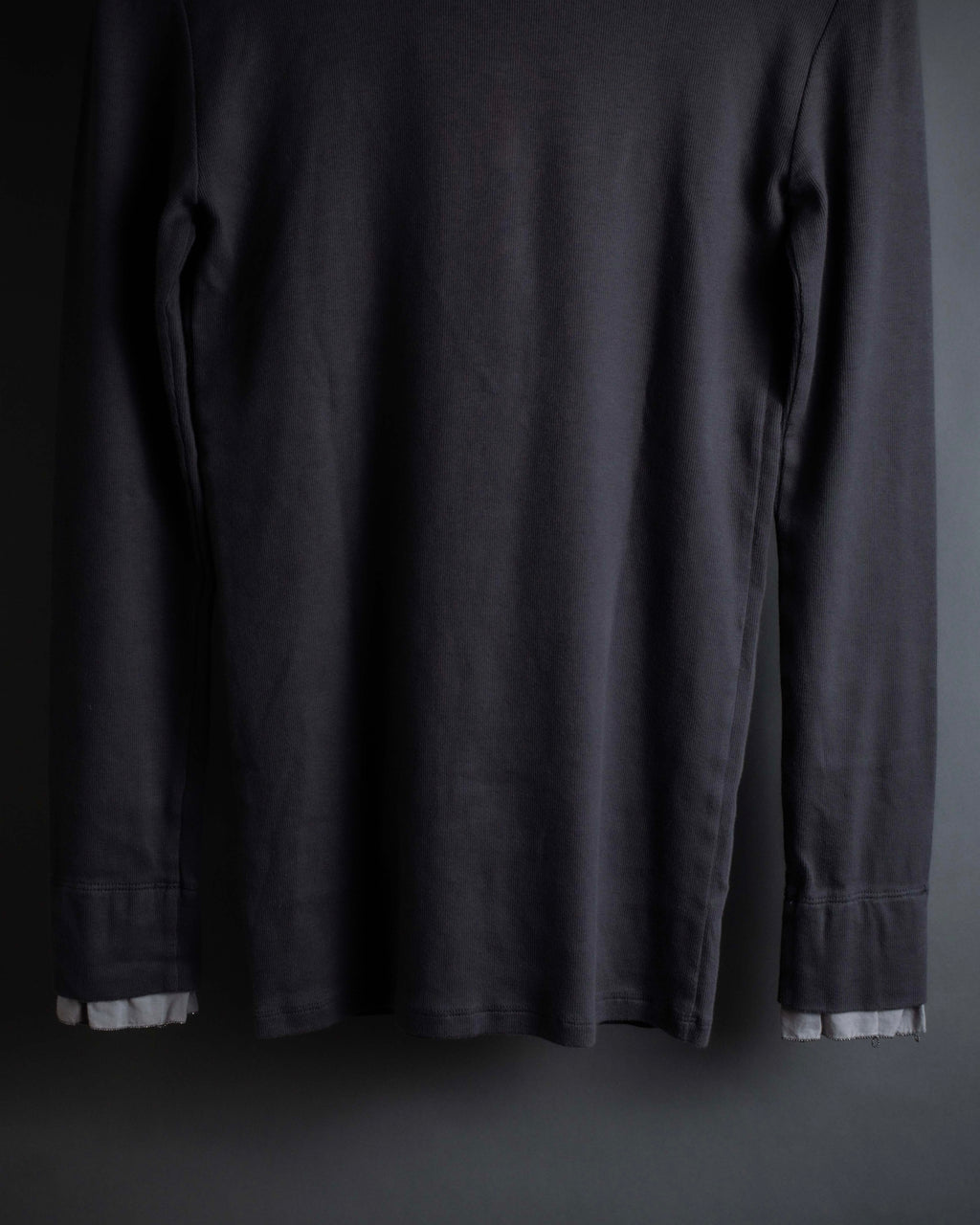 "BRUNELLO CUCINELLI" Layered shirt docking design knit pullover