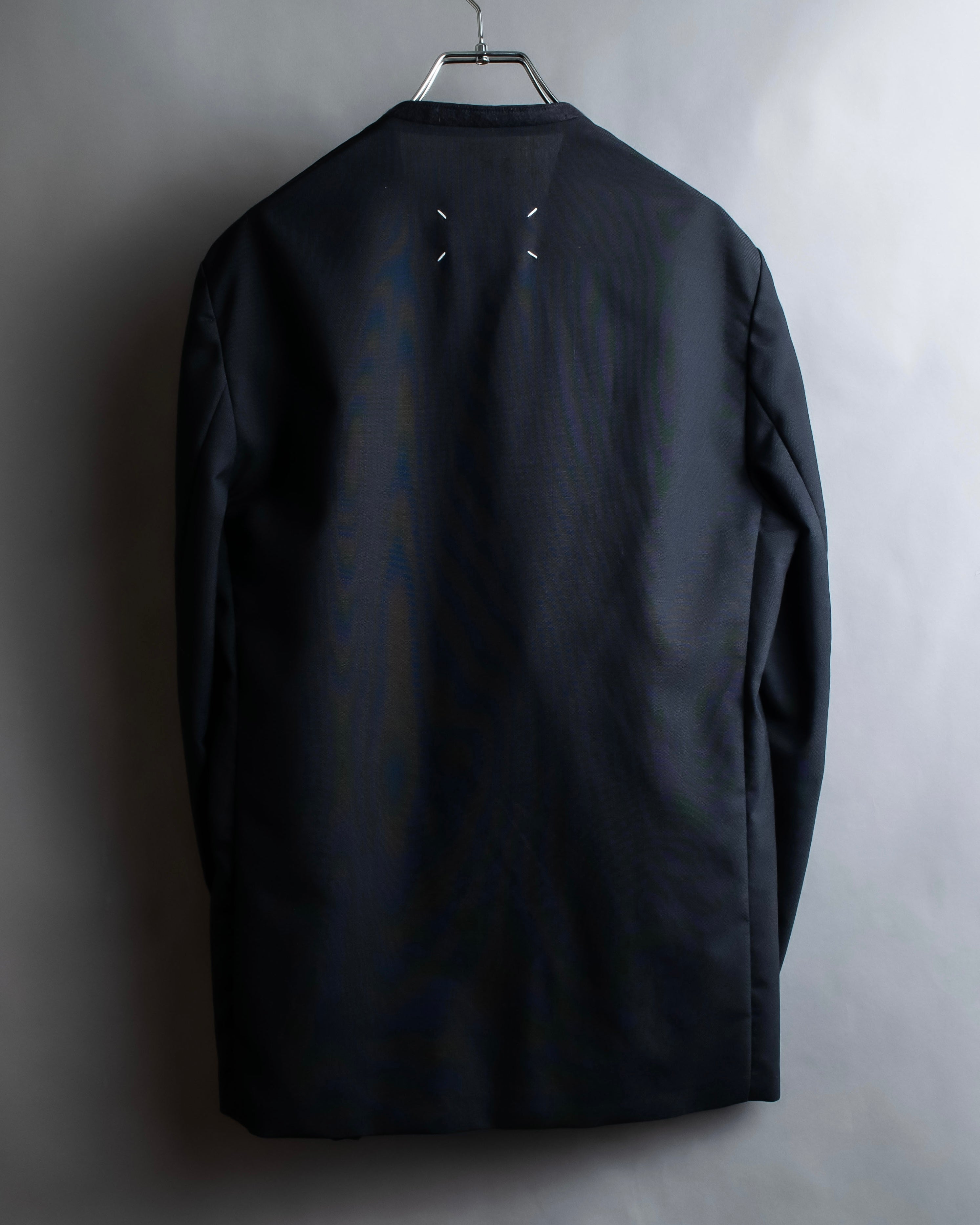 "MAISON MARGIELA" 20AW No-collar design wool tailored jacket