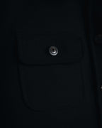 "Salvatore Ferragamo" 90’s signature engraved buttons wool shirt jacket