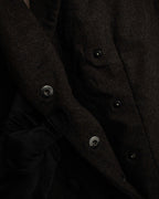 "FENDI" Double-breasted heavy duty wool flannel jacket