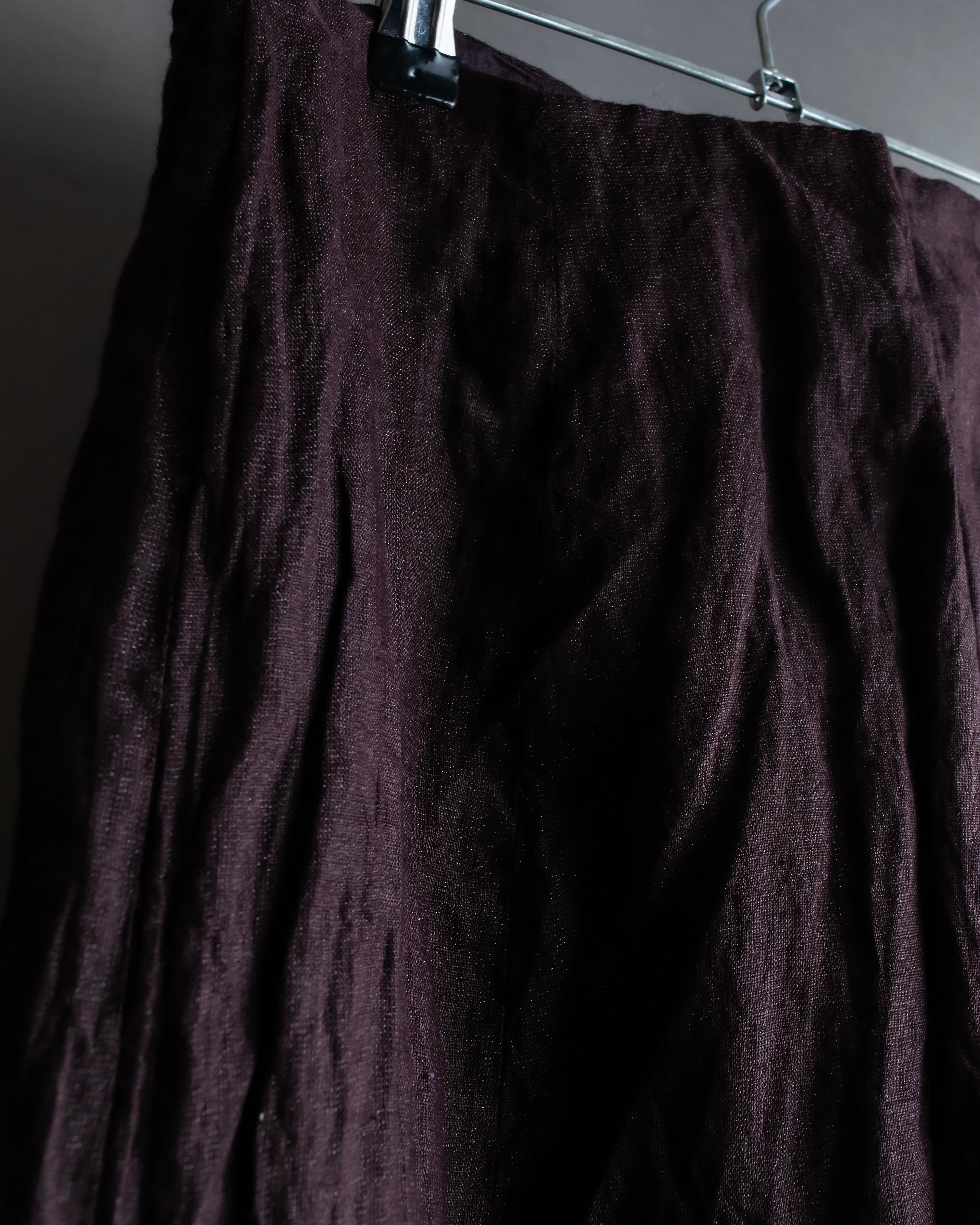 "Vintage glitter blend fabric washer flare skirt"