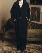 -SPECIAL- "CHANEL" 80's-90's Cambon button oversized long coat