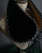 "LOEWE" Ring design leather corset necklace