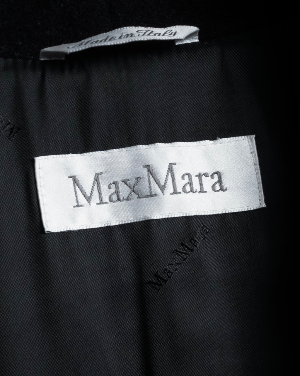 "Max Mara" 90's Asymmetrical front long chester coat