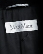 "Max Mara" 90's Asymmetrical front long chester coat