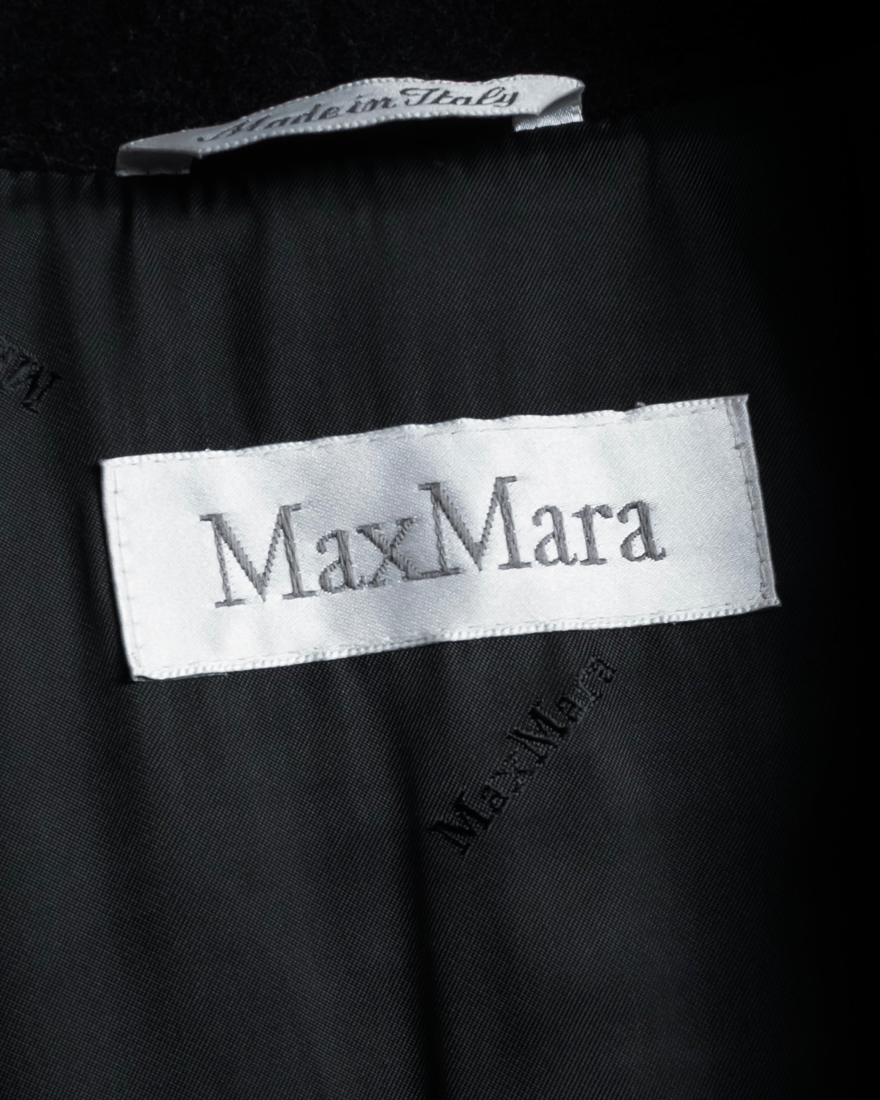 "Max Mara" 90's Asymmetrical front long chester coat