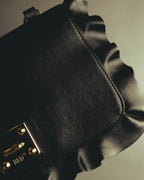 "RED VALENTINO" 2010's Ruffled leather shoulder bag
