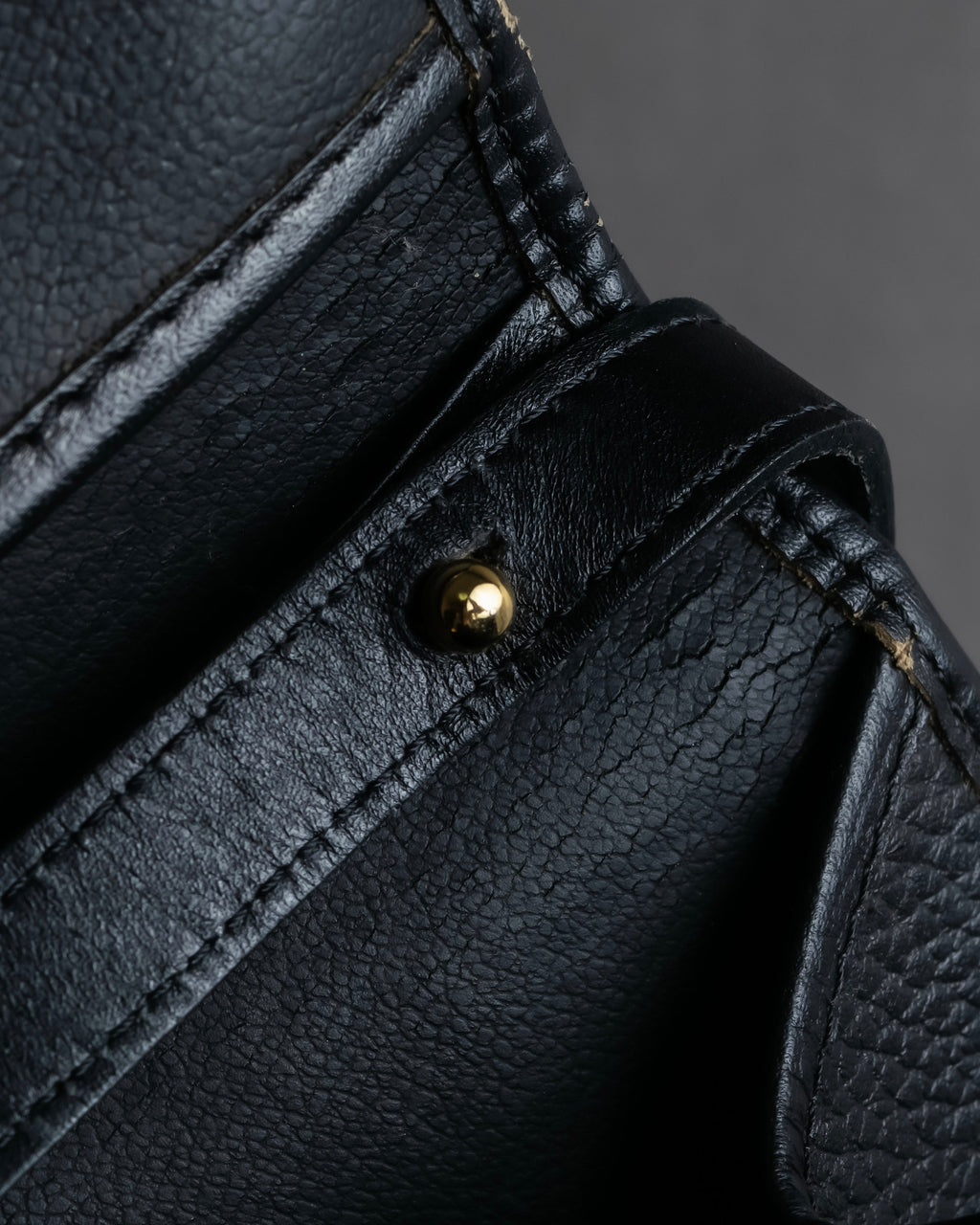 "Christian Dior" Metal parts design leather shoulder bag