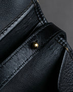 "Christian Dior" Metal parts design leather shoulder bag