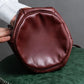 "Cartier" Drawstring design bordeaux color shoulder bag