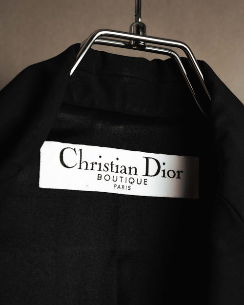 "Christian Dior" 00's Sculpted waist tailored blazer