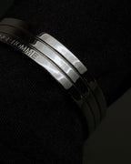"DIOR HOMME" Logo engraved silver bangle
