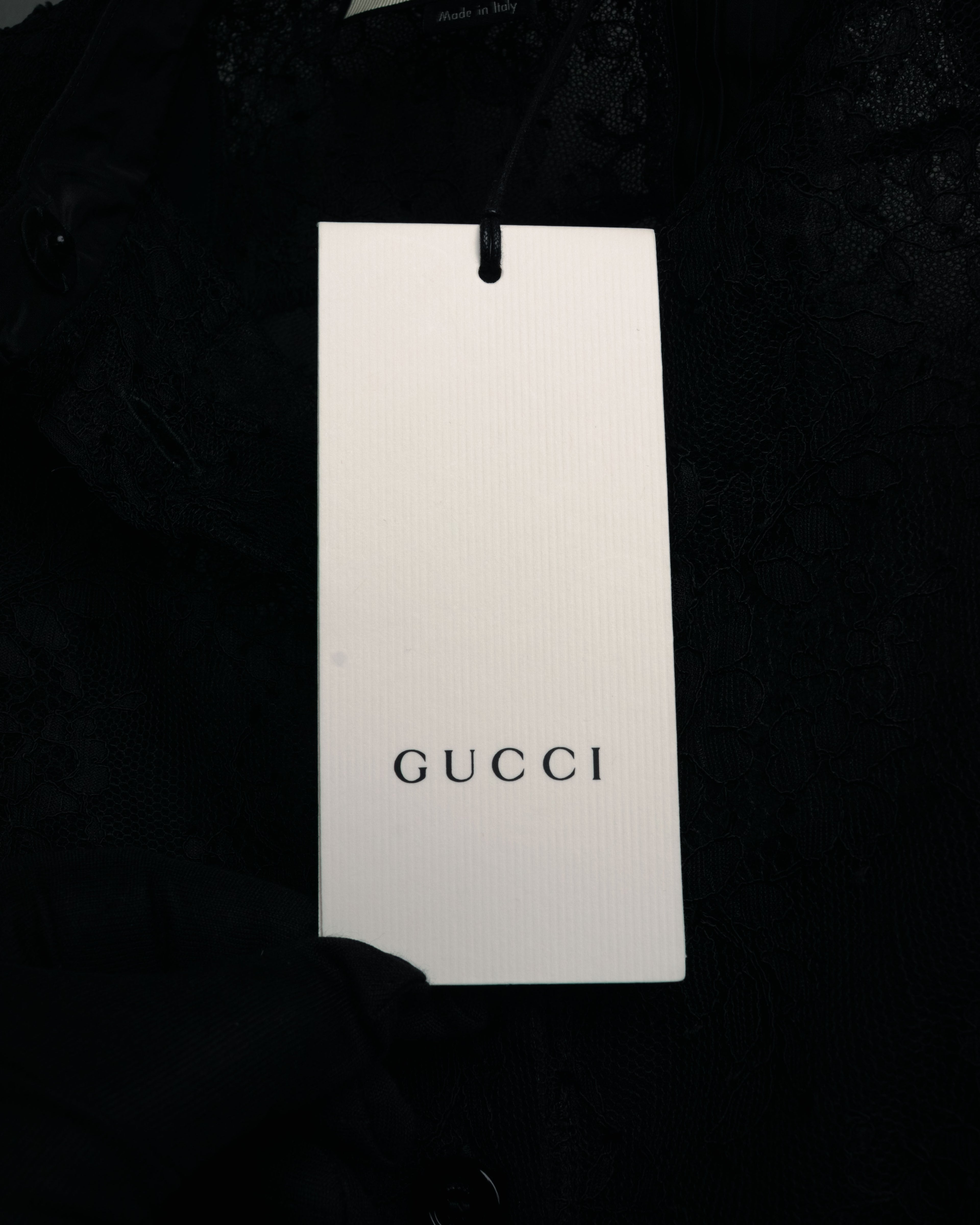 -SPECIAL- “GUCCI“ 2017-18 Fall winter lace bow blouse