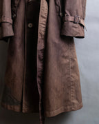 "CHRISTIAN DIOR MONSIEUR"
 Dark brown oversized trench coat
