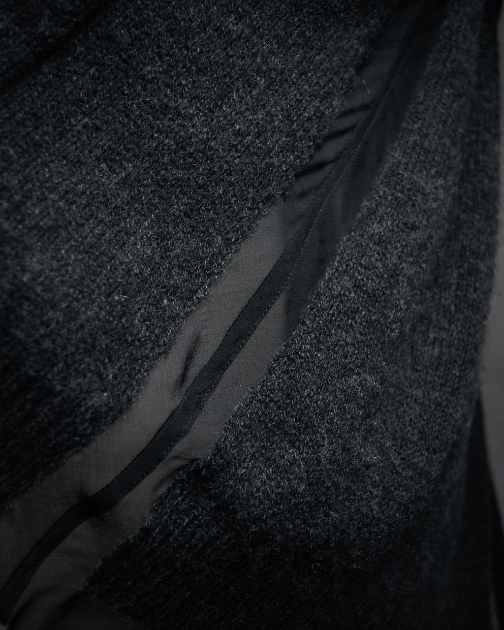 “DRIES VAN NOTEN” 90’s–Early 00’s Cashmere and silk layered belted cardigan