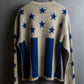 "LIBERAL ARTS" Star pattern oversized knit pullover