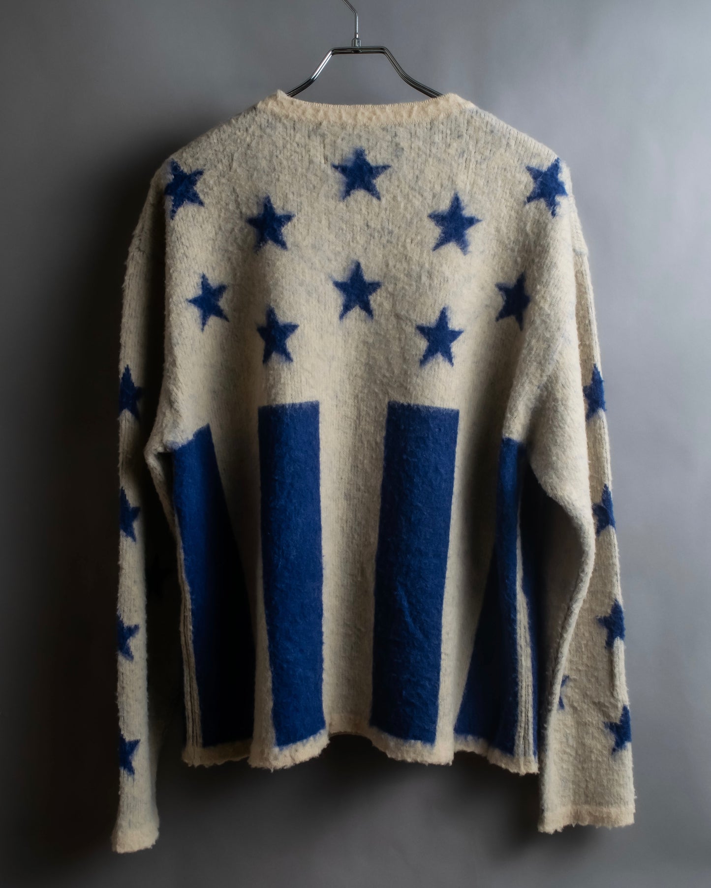 "LIBERAL ARTS" Star pattern oversized knit pullover