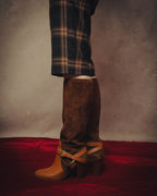 -SPECIAL- “Ralph Lauren” 2010’s-20’s Sareena washed vachetta long boots