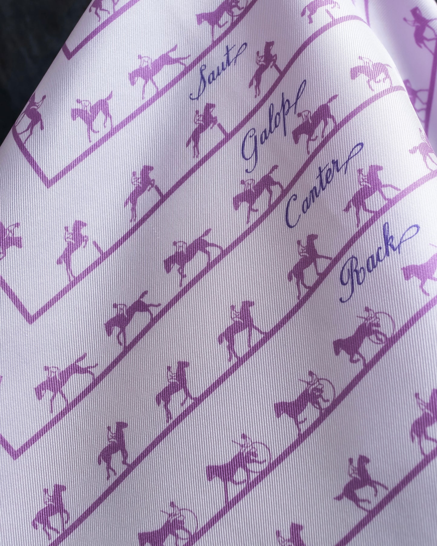 "HERMES" Horse riding pattern petit carre scarf