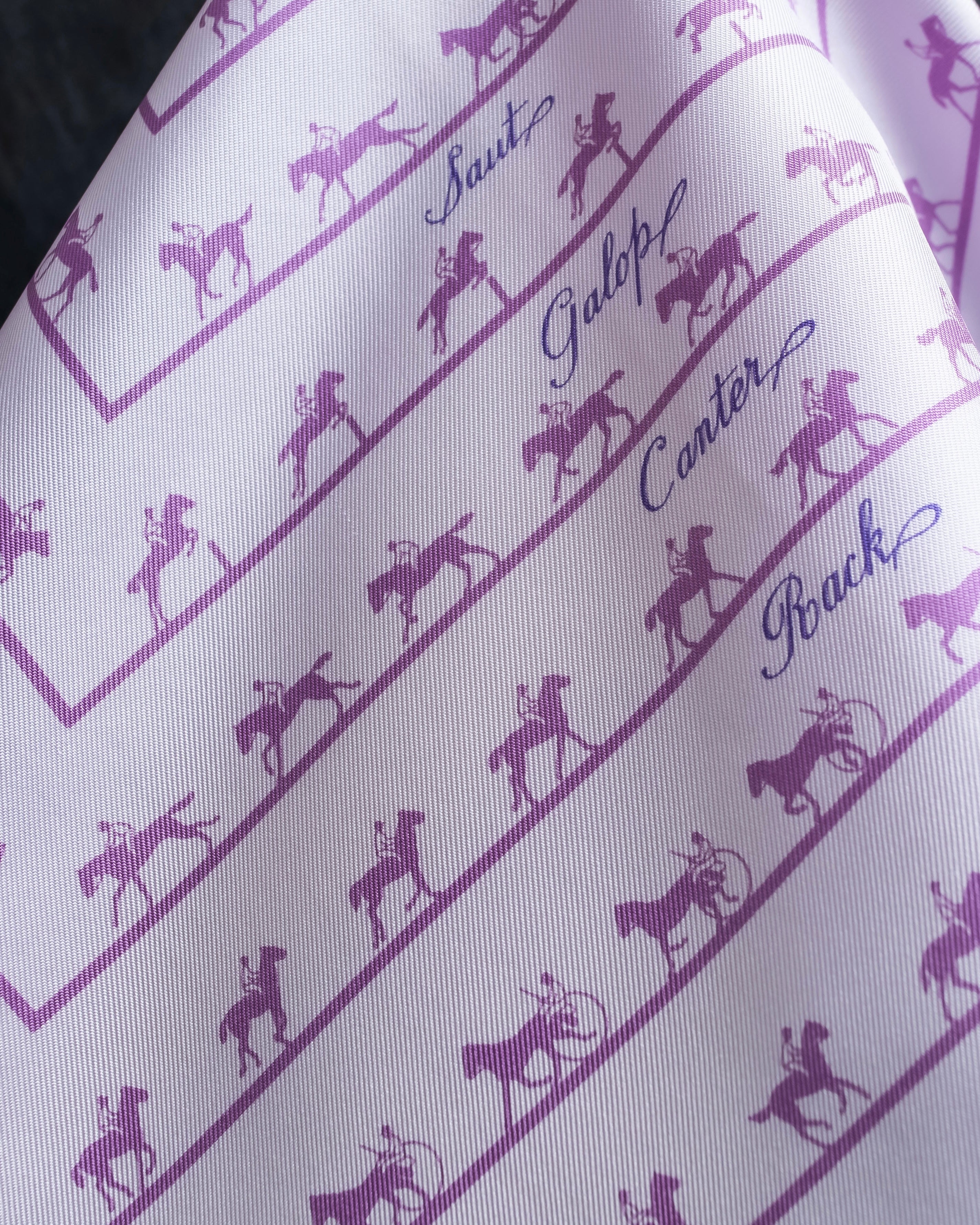 "HERMES" Horse riding pattern petit carre scarf