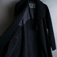 "Vintage large lapel design belted long gown coat"