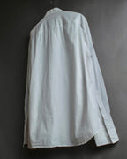 "Christian Dior" Pintuck design wide spread collar dress shirt