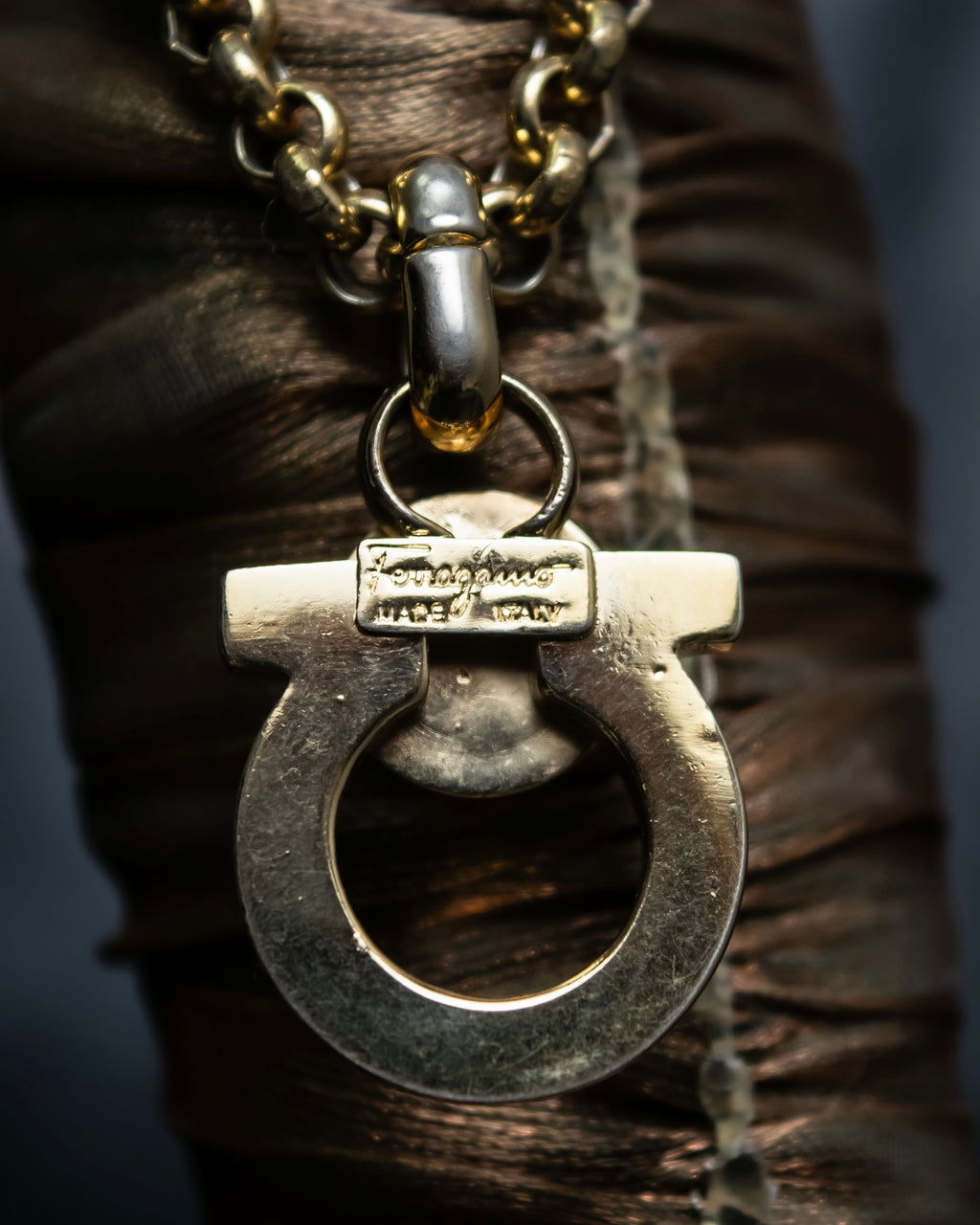 "Salvatore Ferragamo" Gancini design necklace