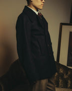 -SPECIAL- "DRIES VAN NOTEN" 10's Sculptural wide lapel double breasted wool coat