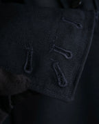 "US navy inspired lace back wide sailor pants"