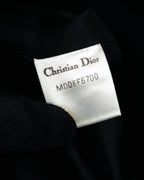 –SPECIAL– “Christian Dior” 80’s-90’s Angora blend sailor collar A-line coat