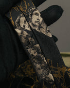 "Jean Paul Gaultier" 90's-00's Portrait jacquard silk necktie