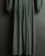 "COMME des GARÇONS" 70's-80's Vintage lace-trimmed sailor collar long dress