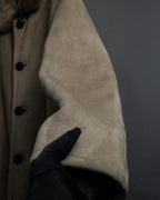 -SPECIAL- "LOEWE" 90's-10's Fur collar cordero lambskin long coat