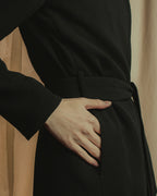 "Max Mara" Reversible belted collar coat