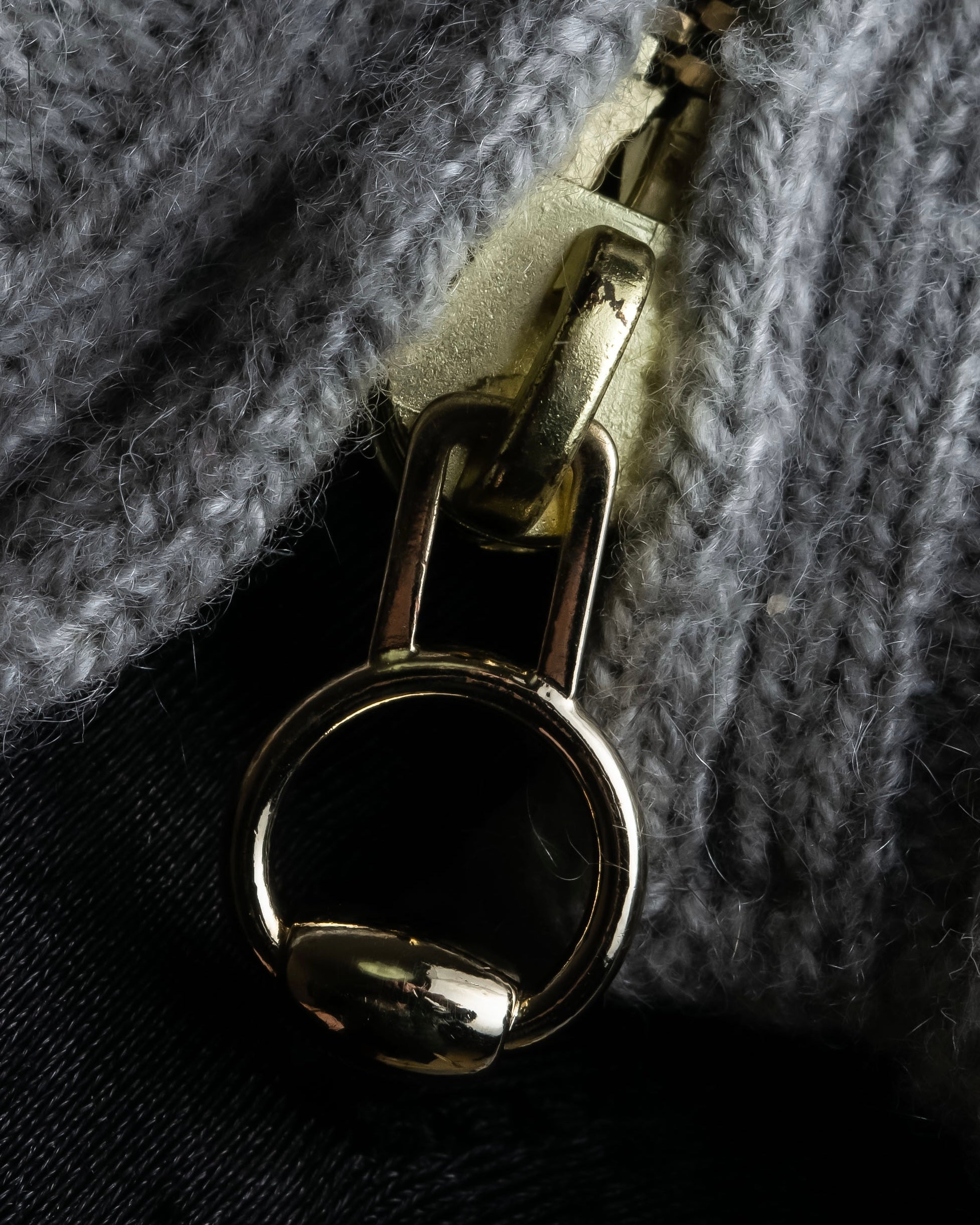 "GUCCI" Cashmere brand double zipper blouson