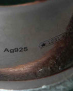 "GUCCI" Double tiger head motif silver ring