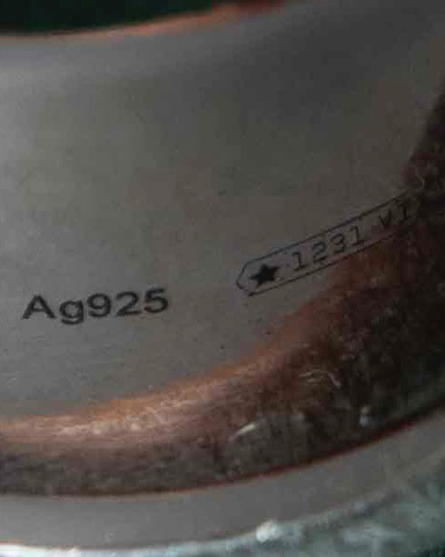 "GUCCI" Double tiger head motif silver ring