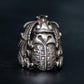 “Vintage” Beetle motif stone decorated silver ring