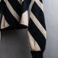 "BALMAIN" Geometric pattern turtleneck ribbed knit pullover