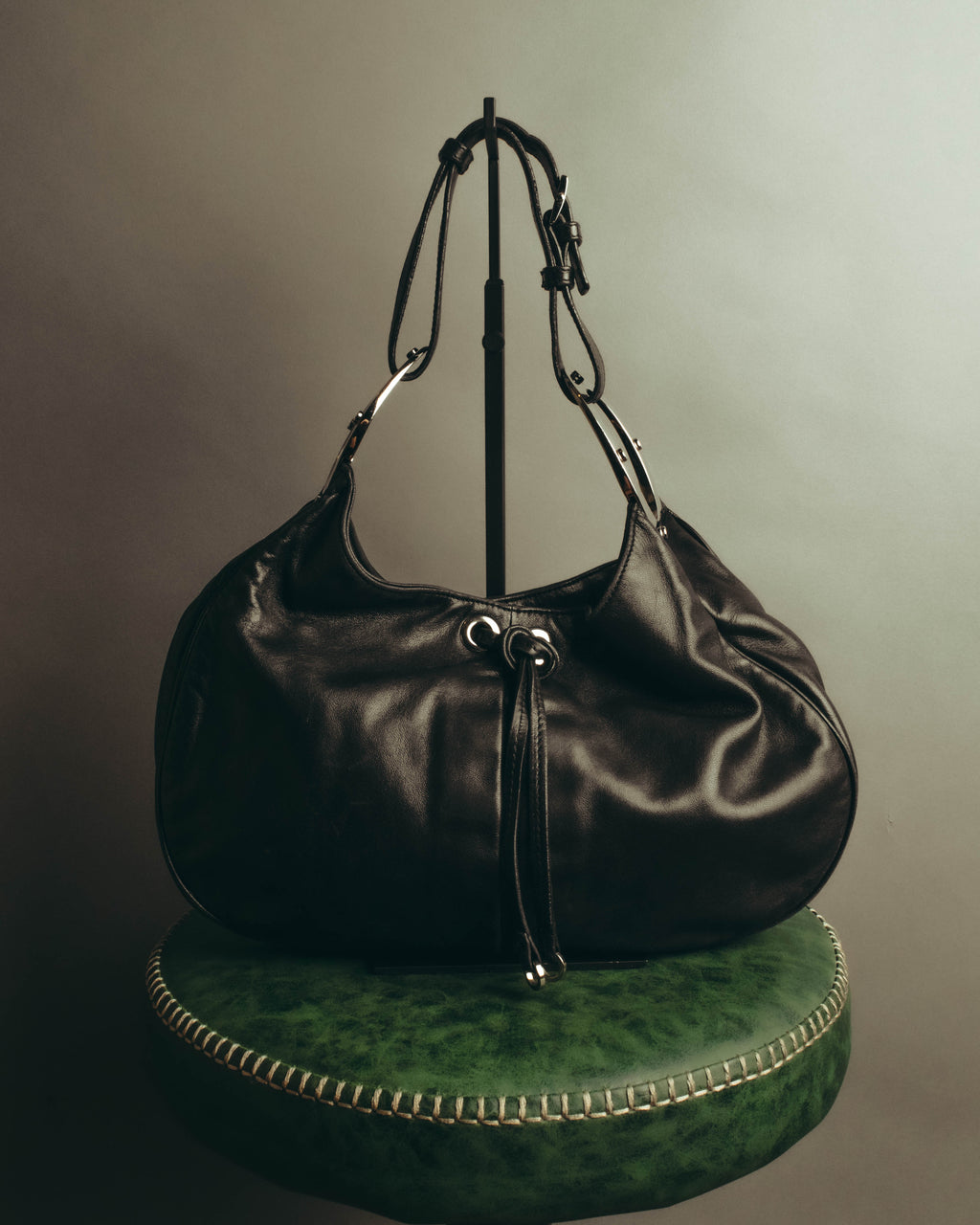 "Sergio Rossi" 00's-10's Soft leather hobo shoulder bag