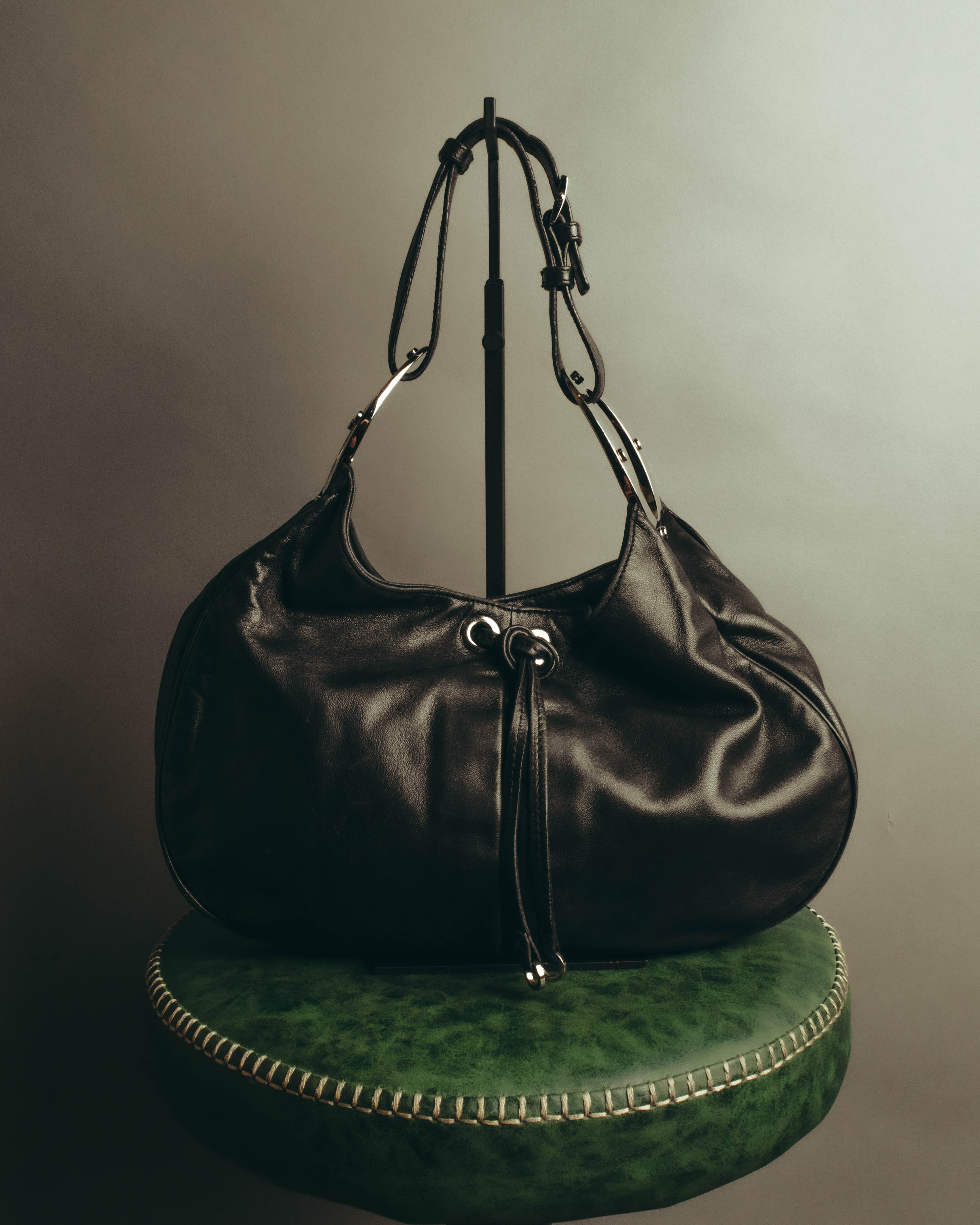 "Sergio Rossi" 00's-10's Soft leather hobo shoulder bag