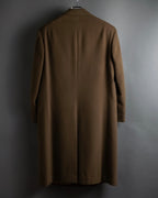 "CHRISTIAN DIOR MONSIEUR" 80's-90's Classic tailored wool melton chester coat